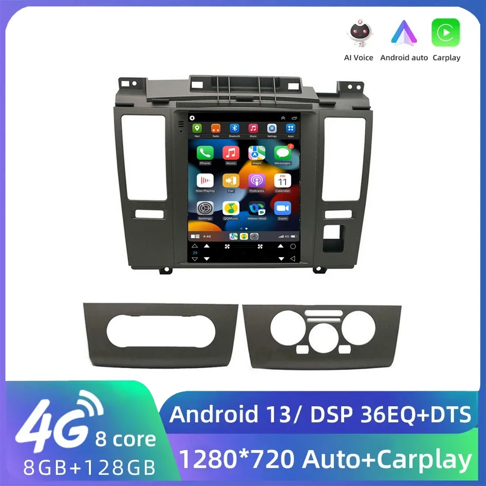 

Tesla Style Android 13 Car Radio For Nissan Tiida C11 2004-2013 Car MP5 Player Auto GPS Navigation Stereo Radio 4G BT 256GB