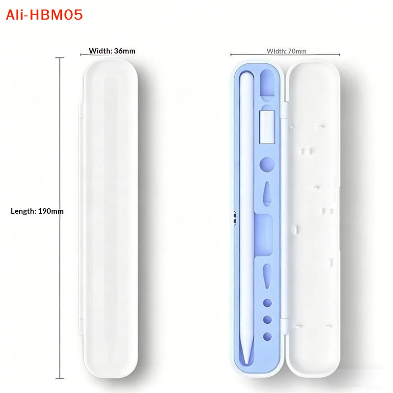 (HB05)Portable ABS Silicone Storage Case For Pencil Nib Holder Stand Protective Cover For Stylus Pen