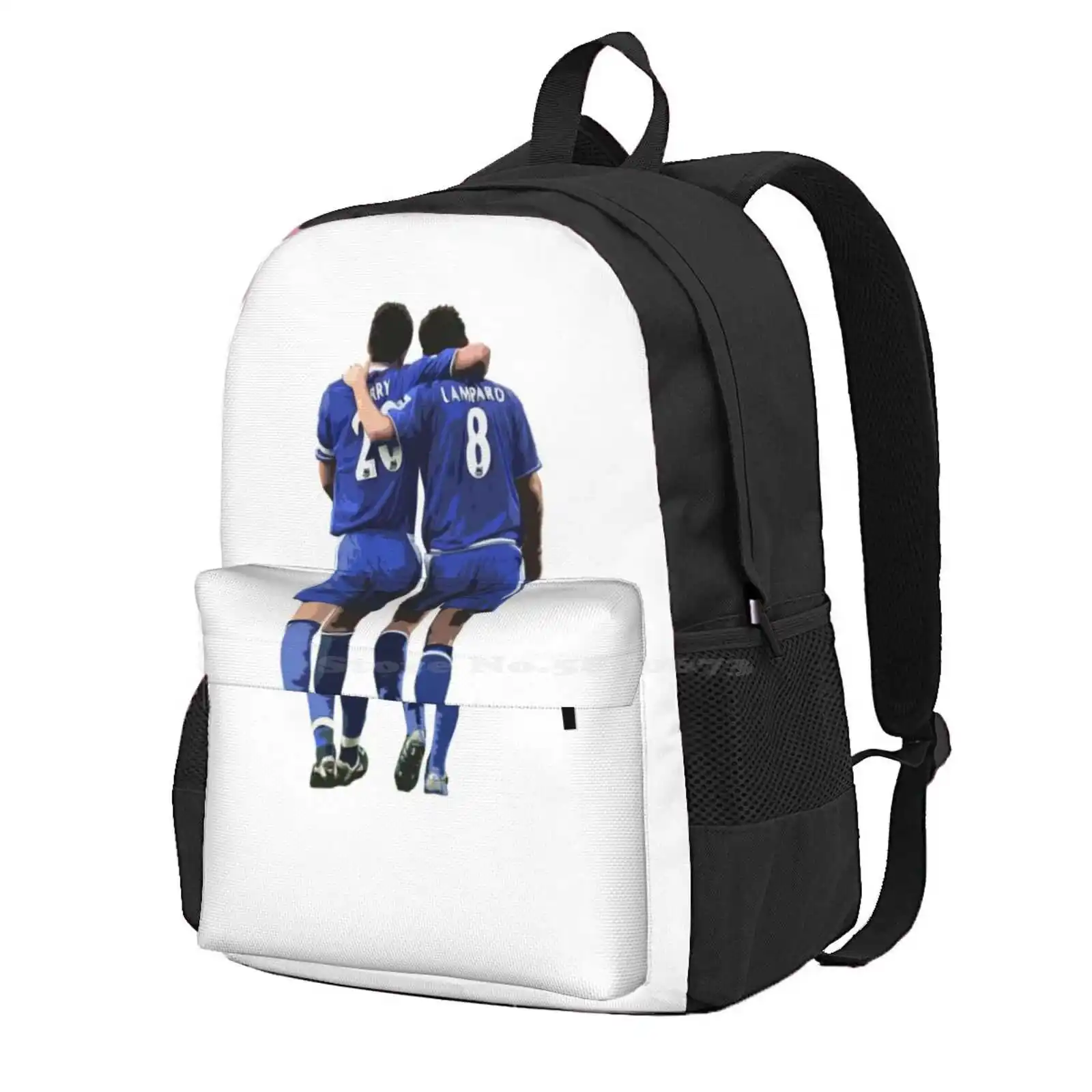 Terry And Lampard Artwork Hot Sale Schoolbag Backpack Fashion Bags John Terry Frank Lampard Fc Cfc Terry And Lampard Football