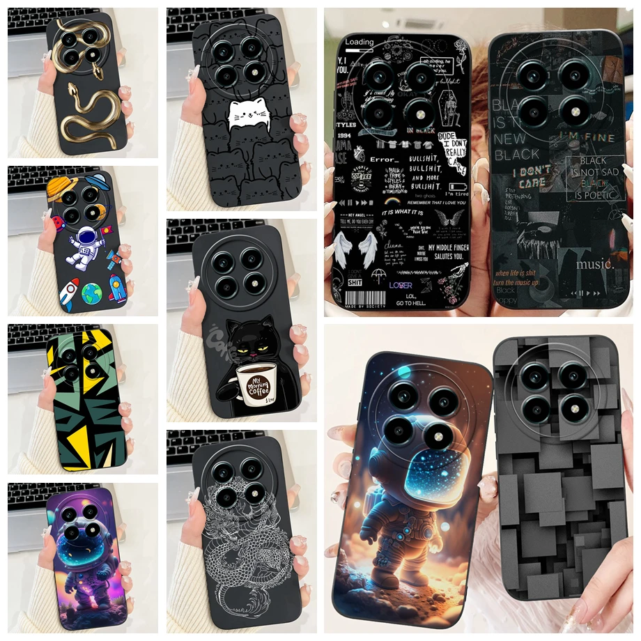 For Realme 13 Pro Plus / Realme 13Pro Pro+ Case Soft Silicone Back Cases Panda Marble Draagon Cat Astronaut Phone Cover Capas