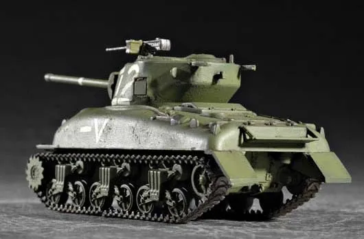 عازف البوق 1/72 USA M4A1 76 W نموذج تجميع عسكري للدبابة المتوسطة مركبة قتالية مدرعة 07222