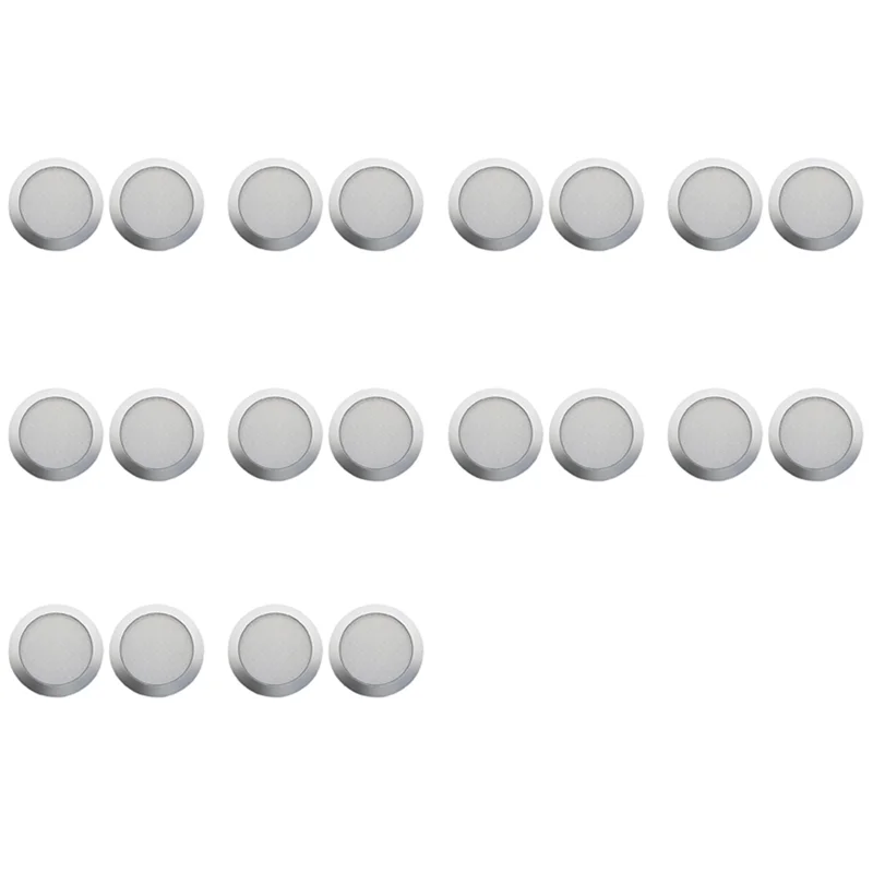 

【Купить сейчас】20X решетка потолочного динамика, 4-дюймовая потолочная встраиваемая решетка аудиодинамика (серебристая)