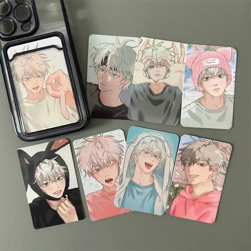 Gojo Satoru 3 Inches Card Bookmark JJK Anime Goods Cards Collection Peripheral Book Clip Pagination Mark School Supplies Gift