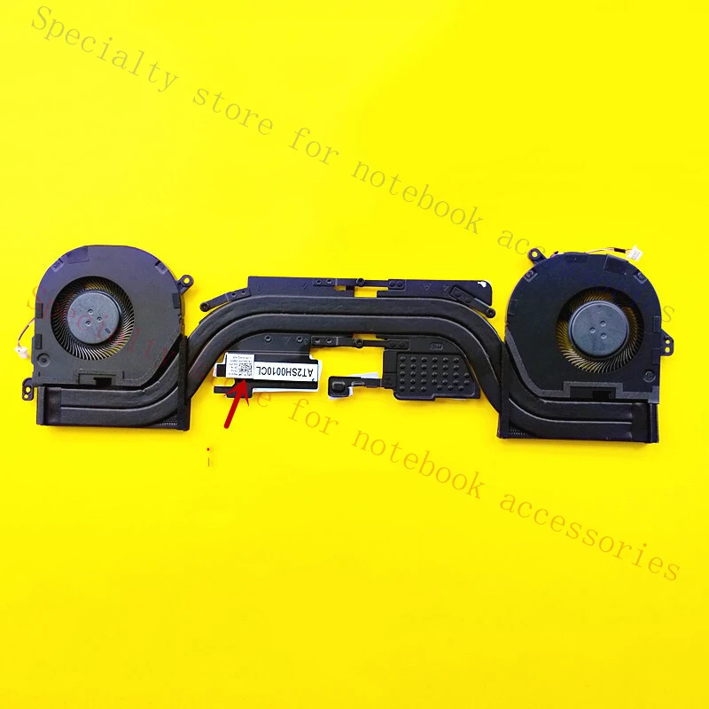 A+  FOR DELL XPS 15 9500 P5550 Cooling Heat Pipe Fan 0442PH