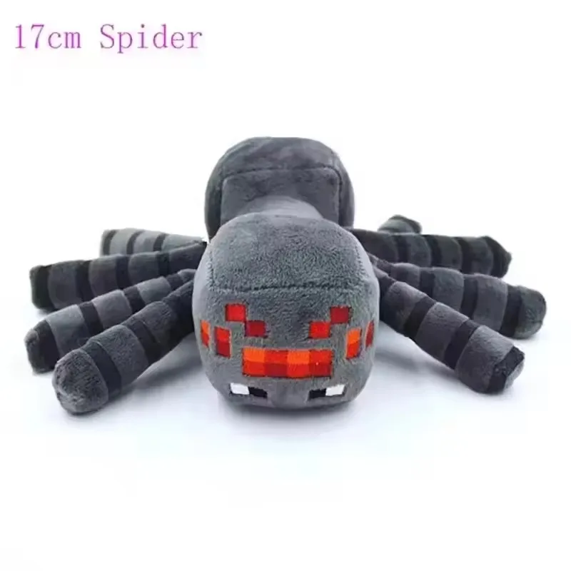 

Серый MC Паук Плюшевые Игрушки Игра MC Enderman Волк Baby Pig OceloPlush Мягкие Животные Игрушка Кукла для Детей Подарки Для Детей
