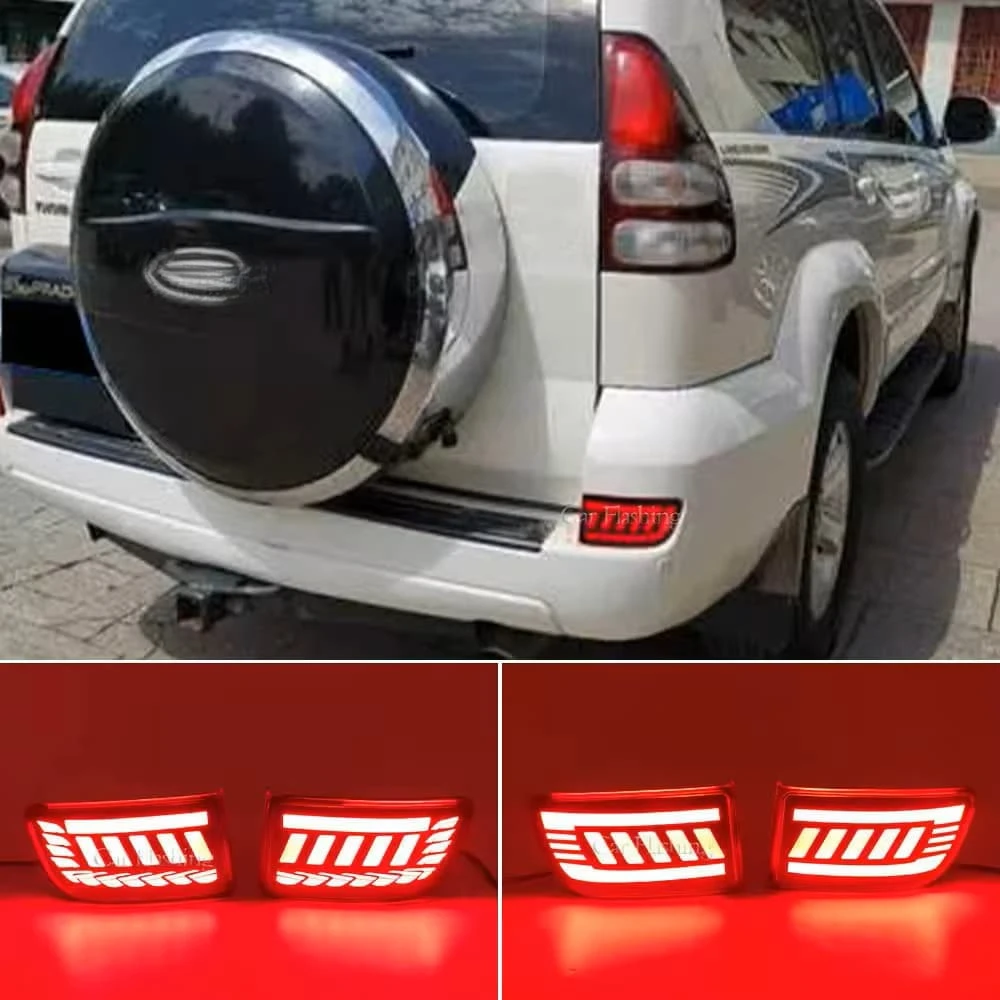 

Светодиодный фонарь заднего бампера для Toyota Prado 120 FJ120 LC120 J12 2003 2004 2005 2006 2007 2008 2009, стоп-сигнал указателя поворота