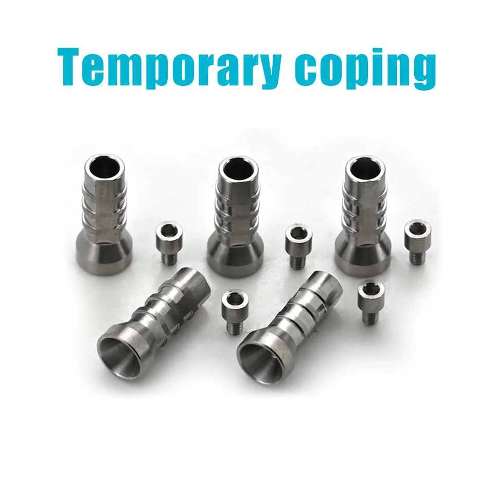 10Sets Dental Implant Temporary Coping Composite Abutment Cylinder Fit Straumann ITI Nobel Osstem Dentium Lab Prosthetic Tool