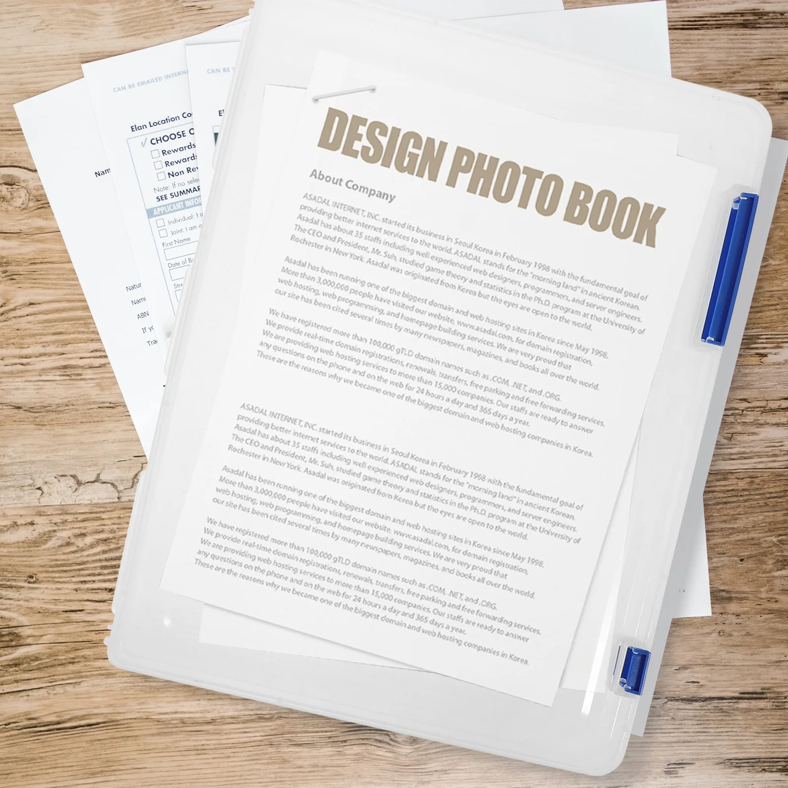 3Pcs File Box Buckle Closure Practical A4 Document Storage Organizer Photo Holder Scrapbook Paper Organizer Plastic Case