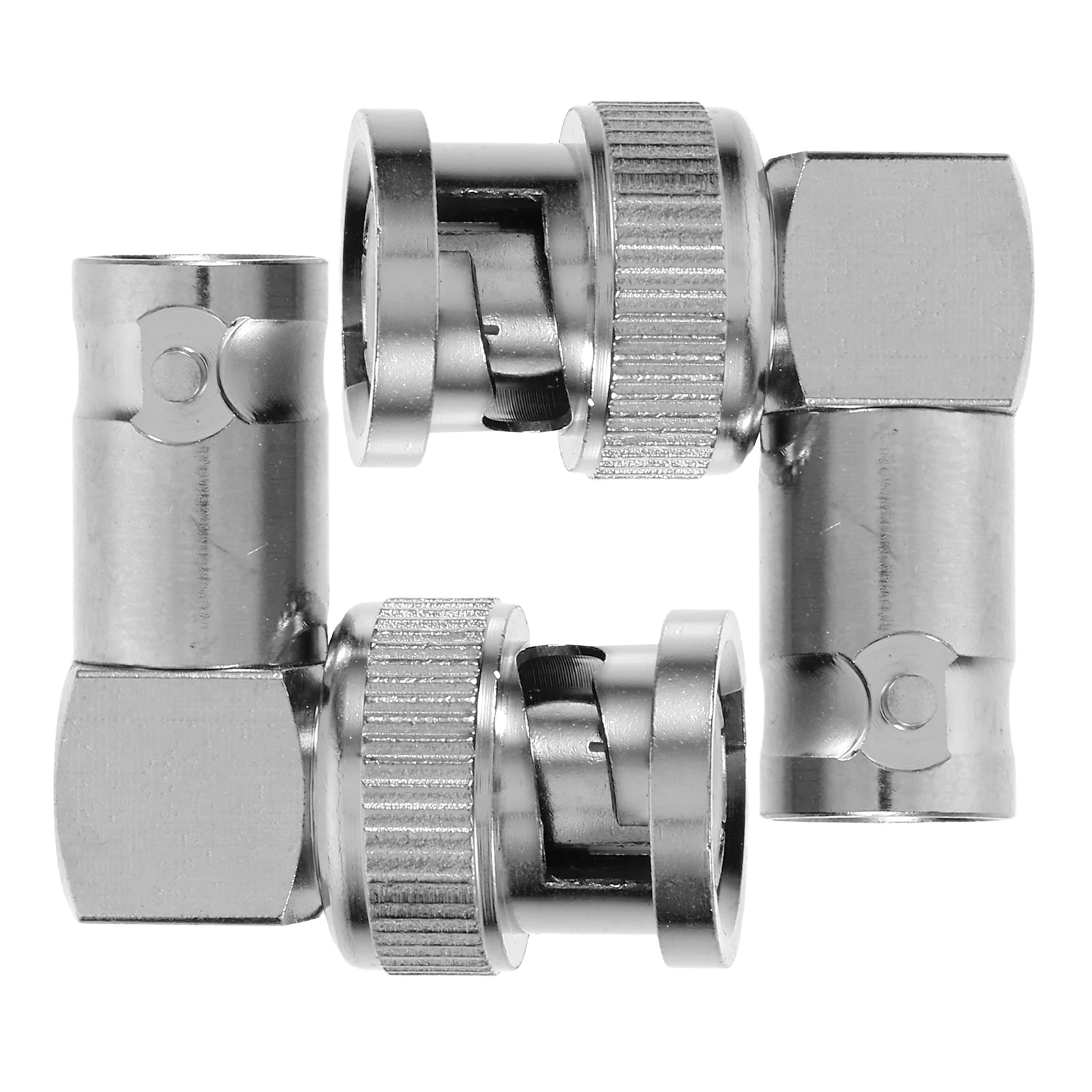 

2pcs Male to Female 90 Degree Elbow Adapter Connectors for Security Camera System Right Angle Coupler Cable Extender High