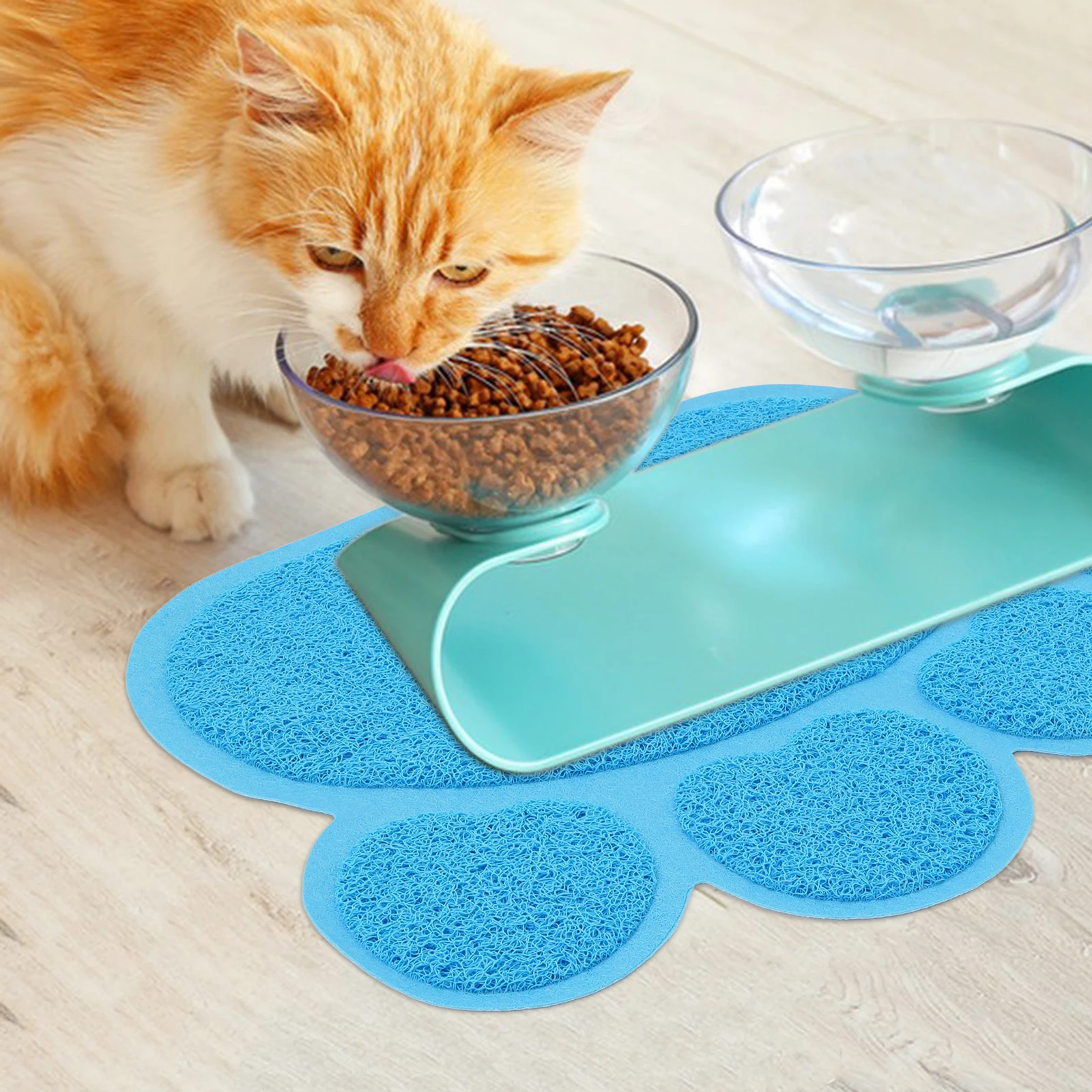 

Cat Litter Mat Leakproof Non Slip PVC Mats for Indoor Cats Cartoon Doormats Litter Box Pads Washable Pet Supplies