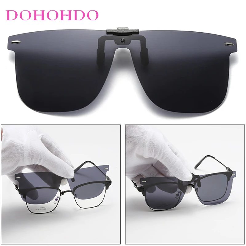 

Outdoor Anti-Glare Drive Goggles Women Men Vintage Night Vision Lenses Clip On Shades Photochromic Polarized Sunglass Male UV400