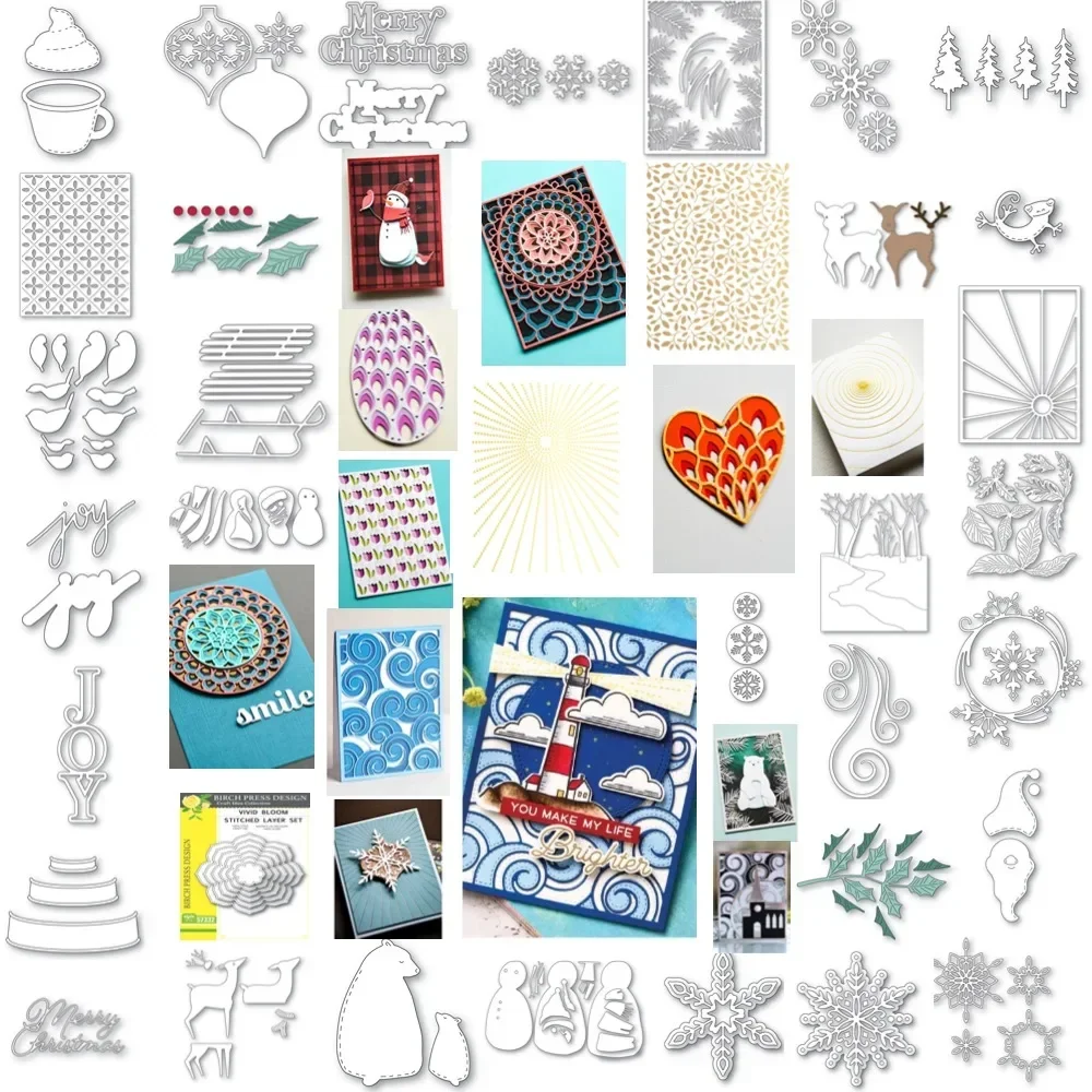 Grote verkoop Zeehonden Metalen Stansmessen voor DIY Scrapbooking Ambachten Sterft Maker Fotoalbum Sjabloon Handgemaakte Decoratie - afbeelding 2