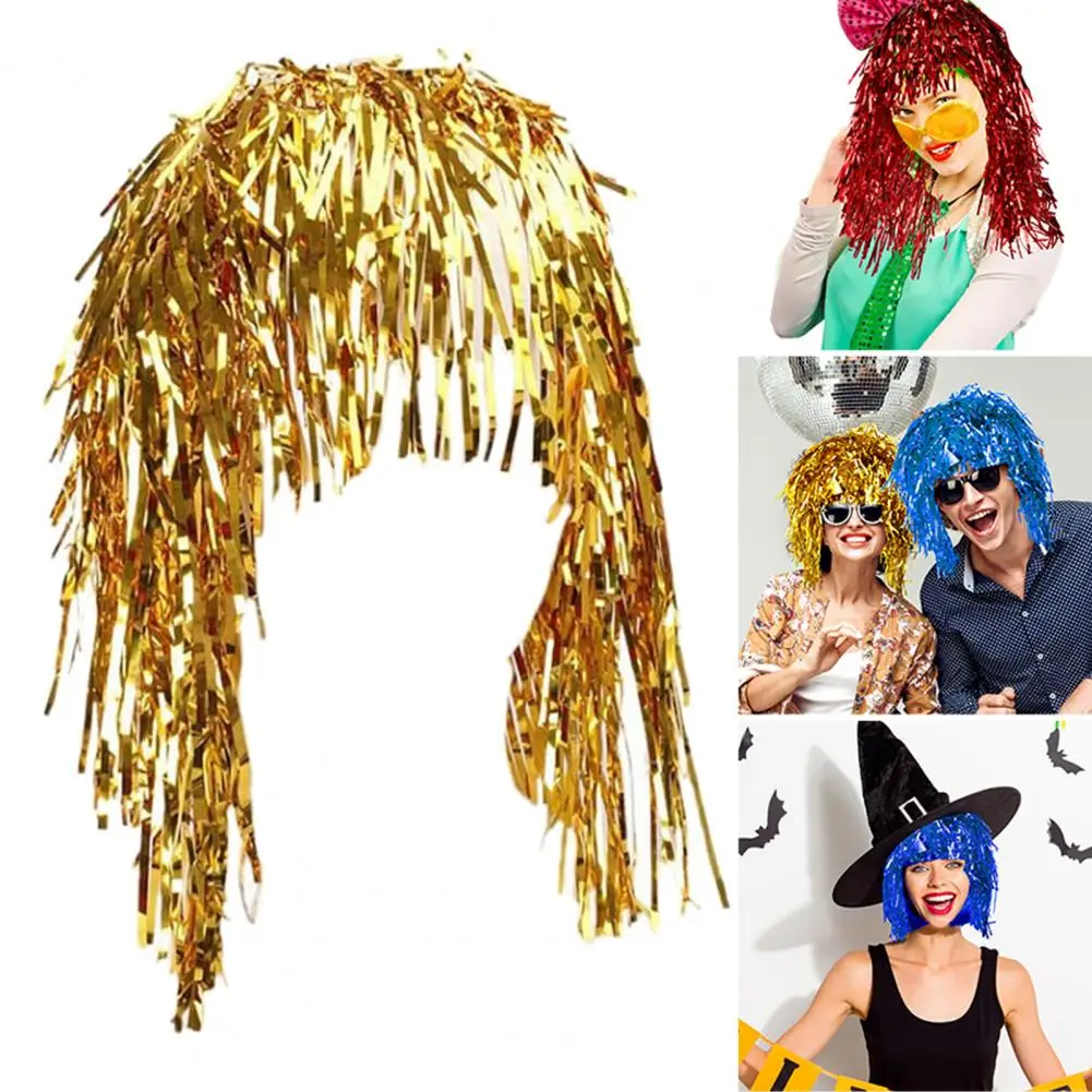 Cosplay Disco Wig Vibrant Disco Wig Shiny Cosplay Party Wigs for Adults Festive Decoration Supplies for Funny Atmosphere Disco