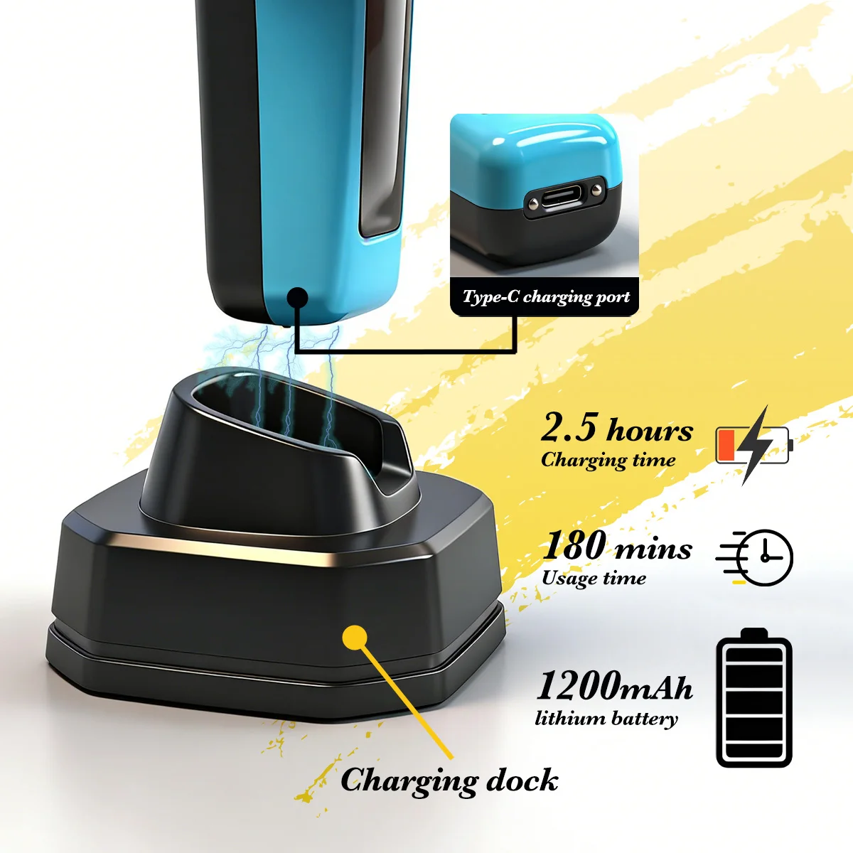 BRDCLIP PRO Professional Electric Hair Clipper Kit Men's hair trimmer 7500RPM With Base Fade Blade Barber Shop Machine Oil head