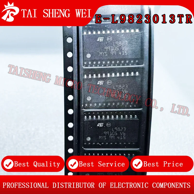 2PCS Brand New E-L9823013TR L9823013 Silkscreen L9823 Driver IC Power Electronic Switch SMD SOP-24