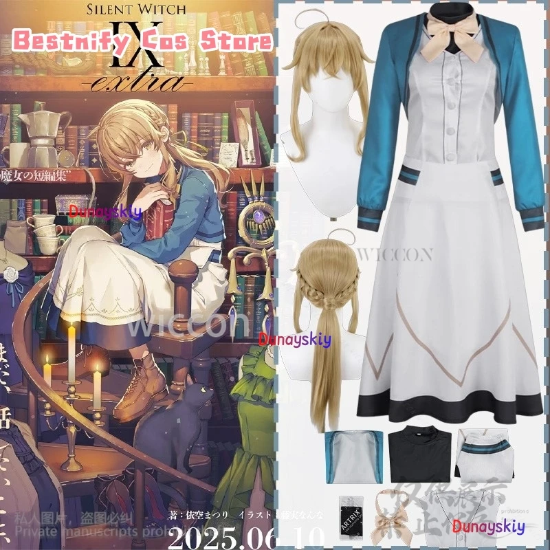 

Silent Witch Cosplay Monica Evaret Anime School Uniform Dress British Style Lolita Magical Long Skirts Elegance Halloween Cos