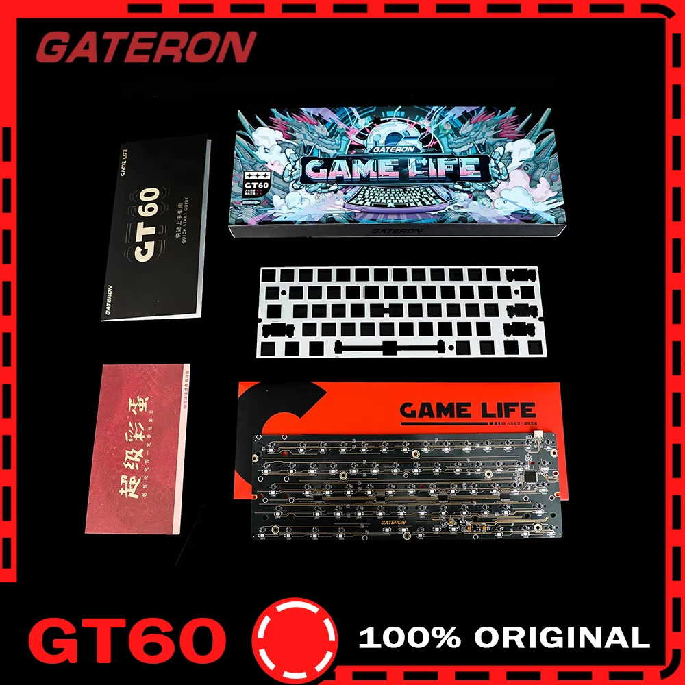

GATERON Gt60 Magnetic Switch Keyboard Pcb for 60% Mechanical Keyboard Rt0.01mm Wired Customized Keyboard Pc Accessories Vorlant