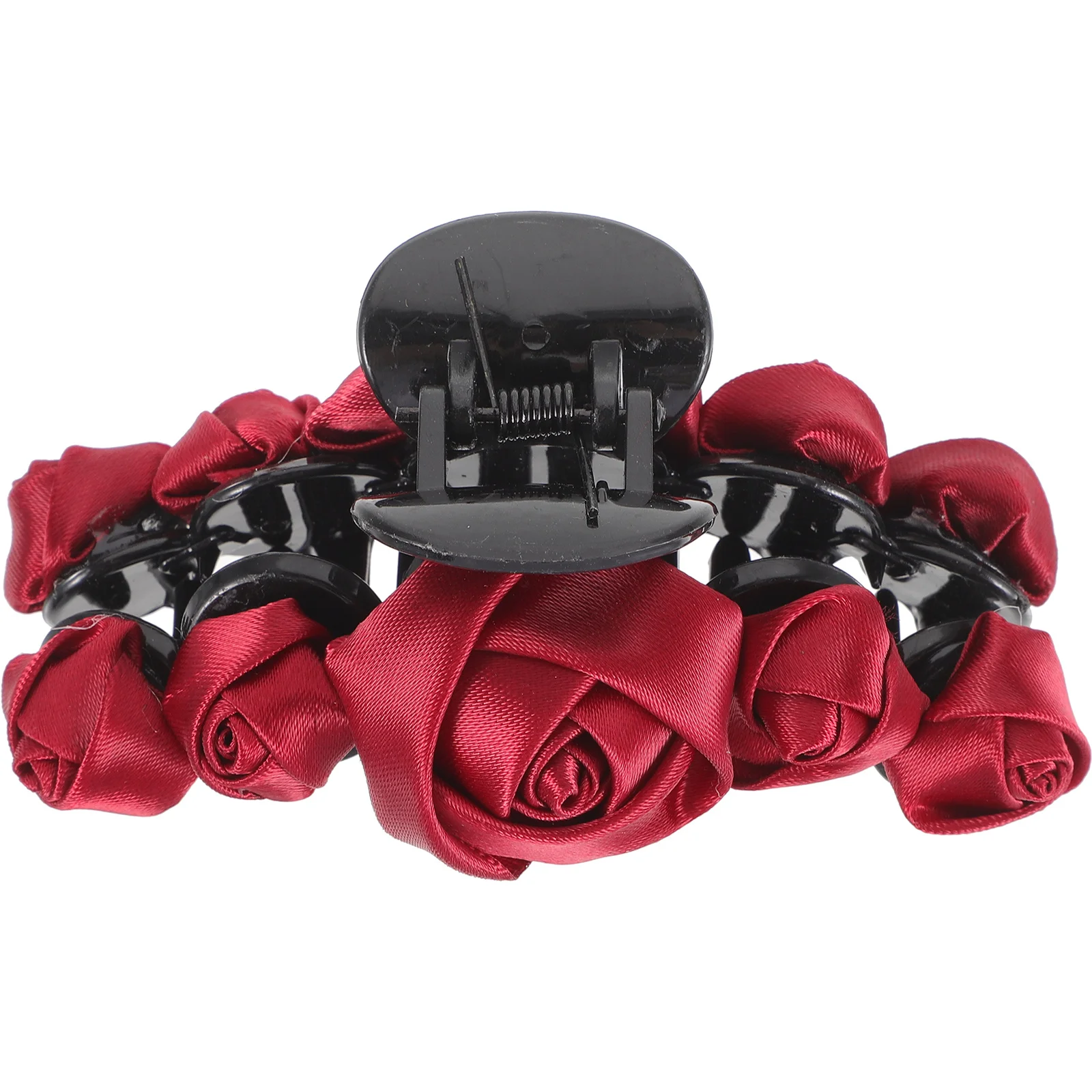 

Red Rose Hair Clip Clips for Women Fancy Claw Womens Accessories Big Hairpin