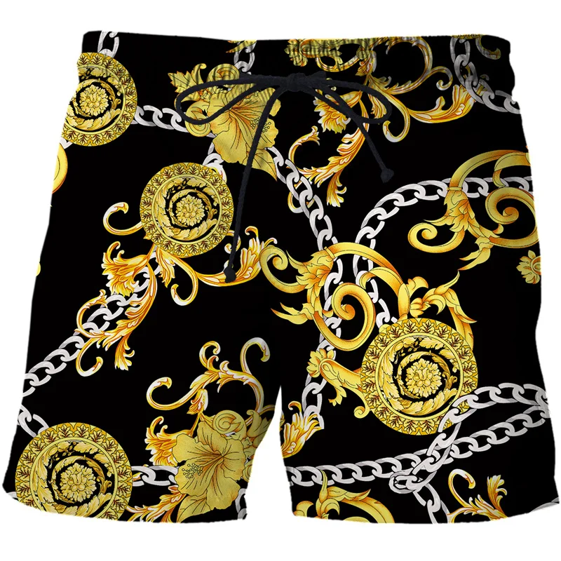 Leopard Luxury Graphic Beach Shorts Pants Men 3D Printed Surfing Board Shorts Summer Hawaii Swimsuit Swim Trunks Cool Ice Shorts