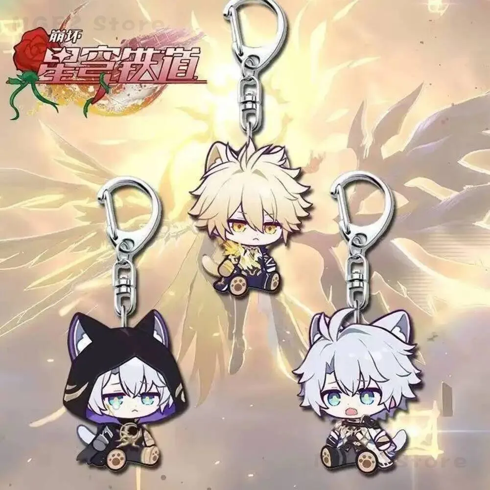 

NEW 2026 Acrylic Keyring Role Phainon Q-version Backpack Pendant Game Honkai：Star Rail Key Chain Kawaii Figure Anime Gift