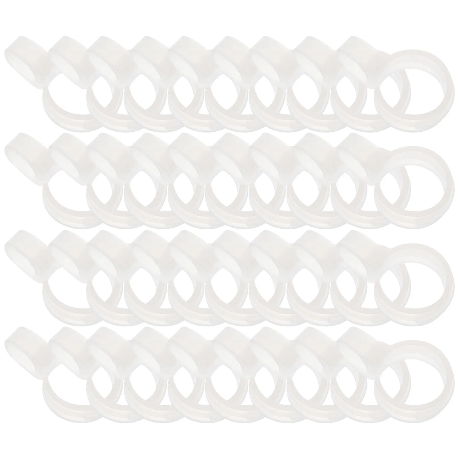 

60 Pcs Windproof Clothes Hanger Hooks Hanging for Hangers with Buckle Connector Coat
