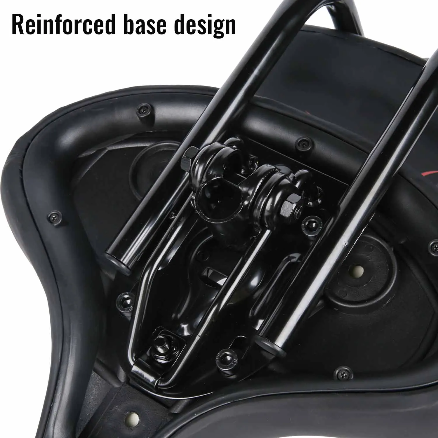 Fahrradsitz mit Verstellbarer Rückenlehne Breiter Wasserdichter Leder-Latex-Material Reißfester Robuster Langlebiger Komfortabler Beifahrersitz – Detail 3