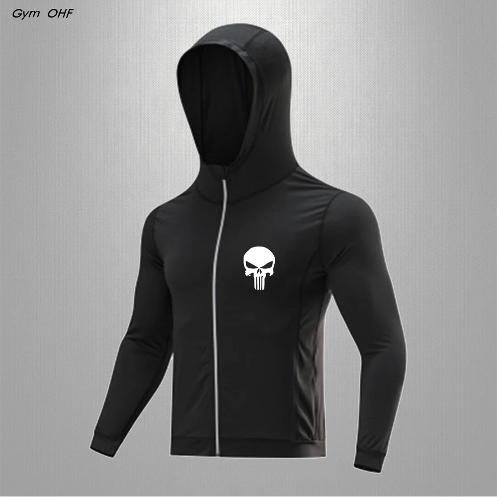 Men\'s Running Fitness Training Sweatshirt Outdoor Sports Men\'s Jacket Cycling Slow Running Quick Dry Windproof Coat Rashguard