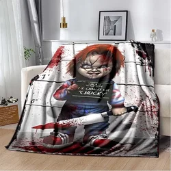 Child of Play Chucky Blanket Horror Movie Character Fleece Wearable Throw Blanket Bedding Home Decoration For Kids Adults