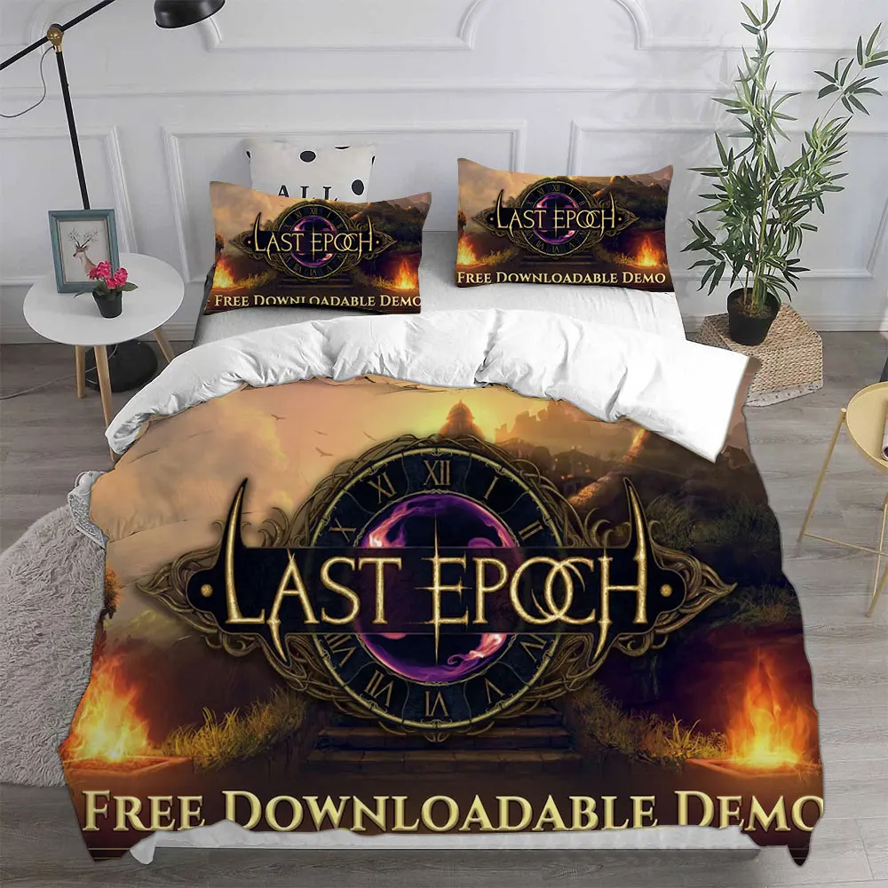 Last Epoch Bedding Sets Comforter Quilt Bed Cover Duvet Cover Pillow Case 2-3 Pieces Sets Kids Adult Size