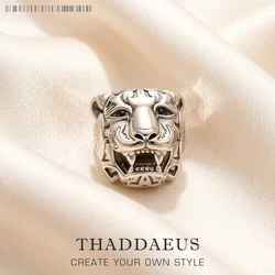 Expressive Tiger Bead Europe Strength 2022 Summer Accessories 925 Sterling Silver Charm For Jewelry Making Women Men