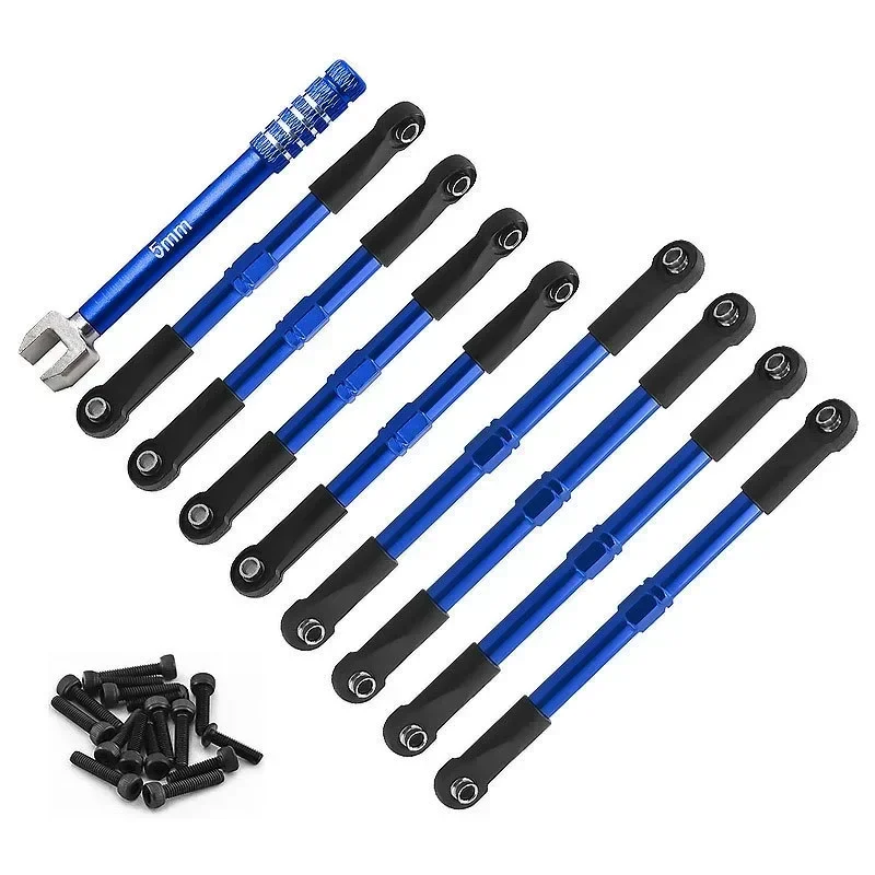Metal Front and Rear Toe Links with Hollow Balls 7118 7138 for TRXS 1/16 E-Revo Summit RC Car Upgrade Parts Accessories