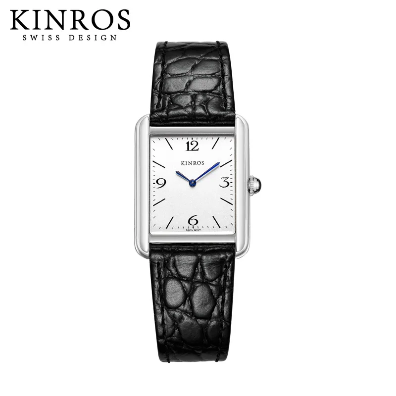 KINROS French brand Swiss movement women\'s watch women\'s retro quartz small square watch