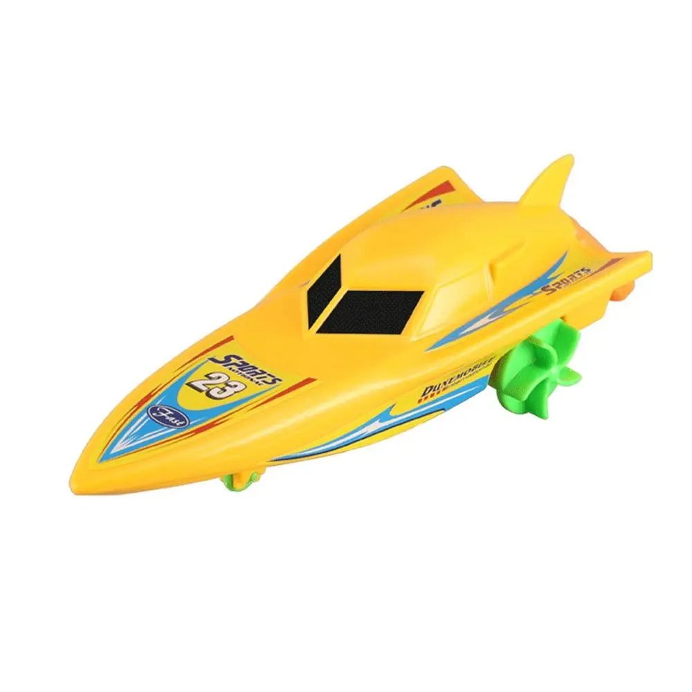 Nave doccia giocattolo da bagno nuovo motoscafo galleggiante in acqua Wind Up Toy Clockwork Kid Toys Speed Boat Ship Toys Kids