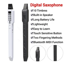 Electronic Wind Saxophone 10 Timbres Electronic Flute Built-in Battery Pocket Simulated Sax Music Electronic Wind Instrument