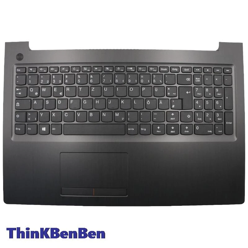 

DE German Black Keyboard Upper Case Palmrest Shell Cover For Lenovo Ideapad 510 15 310 15 15IKB 15ISK 15IAP 15ABR 5CB0L35826