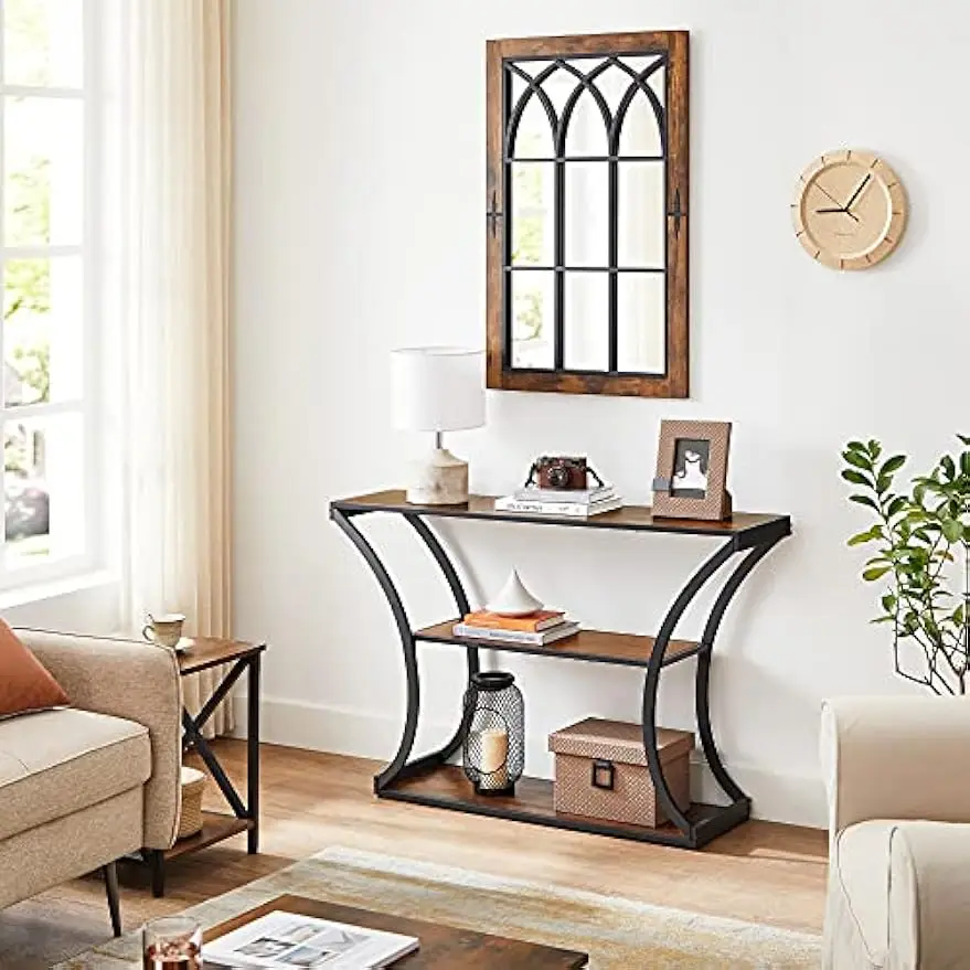 

Umail Furniture Console Table with Curved Frames and 2 Open Shelves, for Hallway Entryway Living Room,