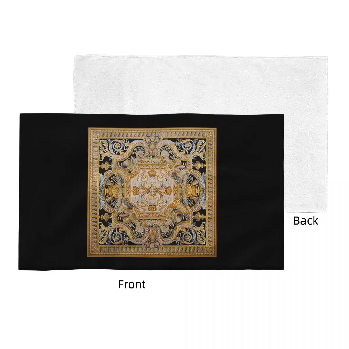 Custom Baroque Madness Soft Face Towel Quick Dry Pool Bath Cotton Towels Absorbent Quick