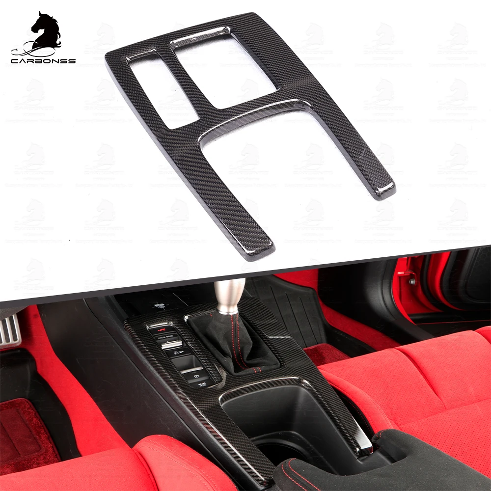 Dry carbon car Decoration Trims auto Interior for 11th Civic Type R Real carbon Center Consoles Trim(LHD Only) 2022+