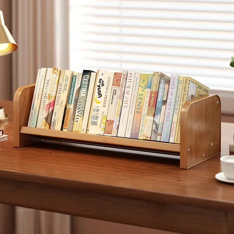 Multi-functional Bookshelf desktop shelf vertical solid wood simple small desk bedside book window sill bookcase bookcase