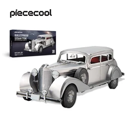 Piececool 3D Metal Puzzles Bulletproof Sedan 770k DIY Set Cars Model Jigsaw Toy for Brain Teaser Christmas Gifts