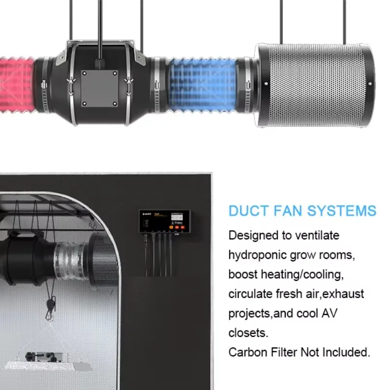 Najlepiej sprzedający się zestaw do uprawy hydroponicznej 90x90x180cm z inteligentnym sterowaniem, kompletny, do uprawy roślin, 2024