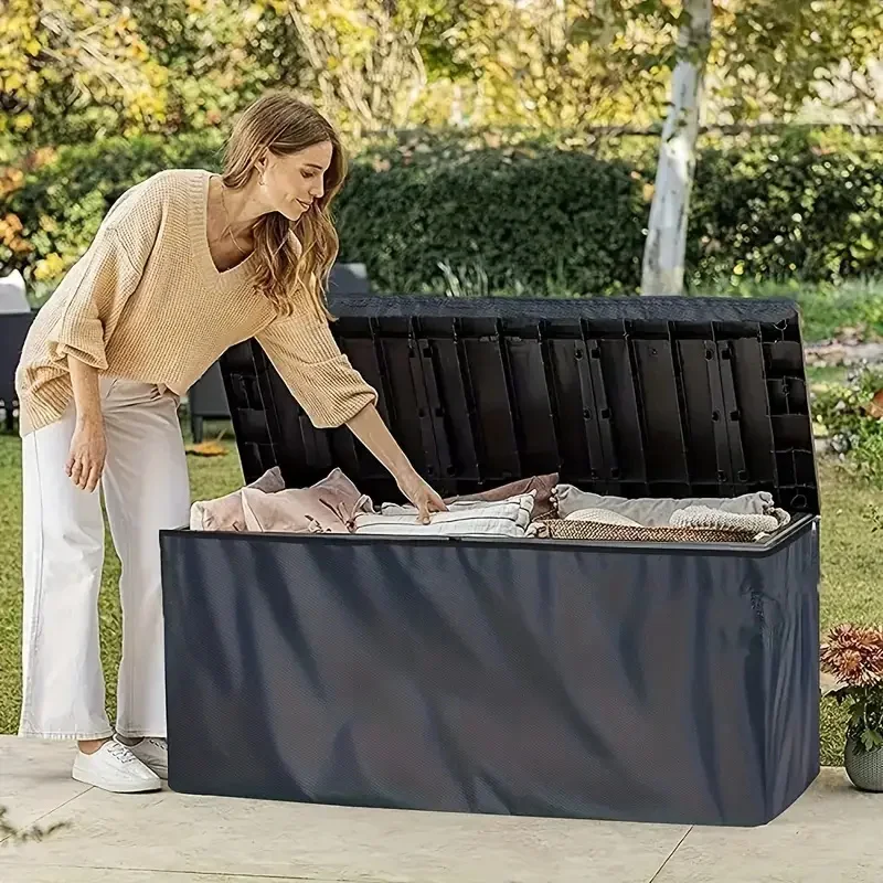 

Heavy-Duty Oxford Fabric Outdoor Deck Box Cover - Full Coverage Design, Durable Storage Solution, Tearresistant Material