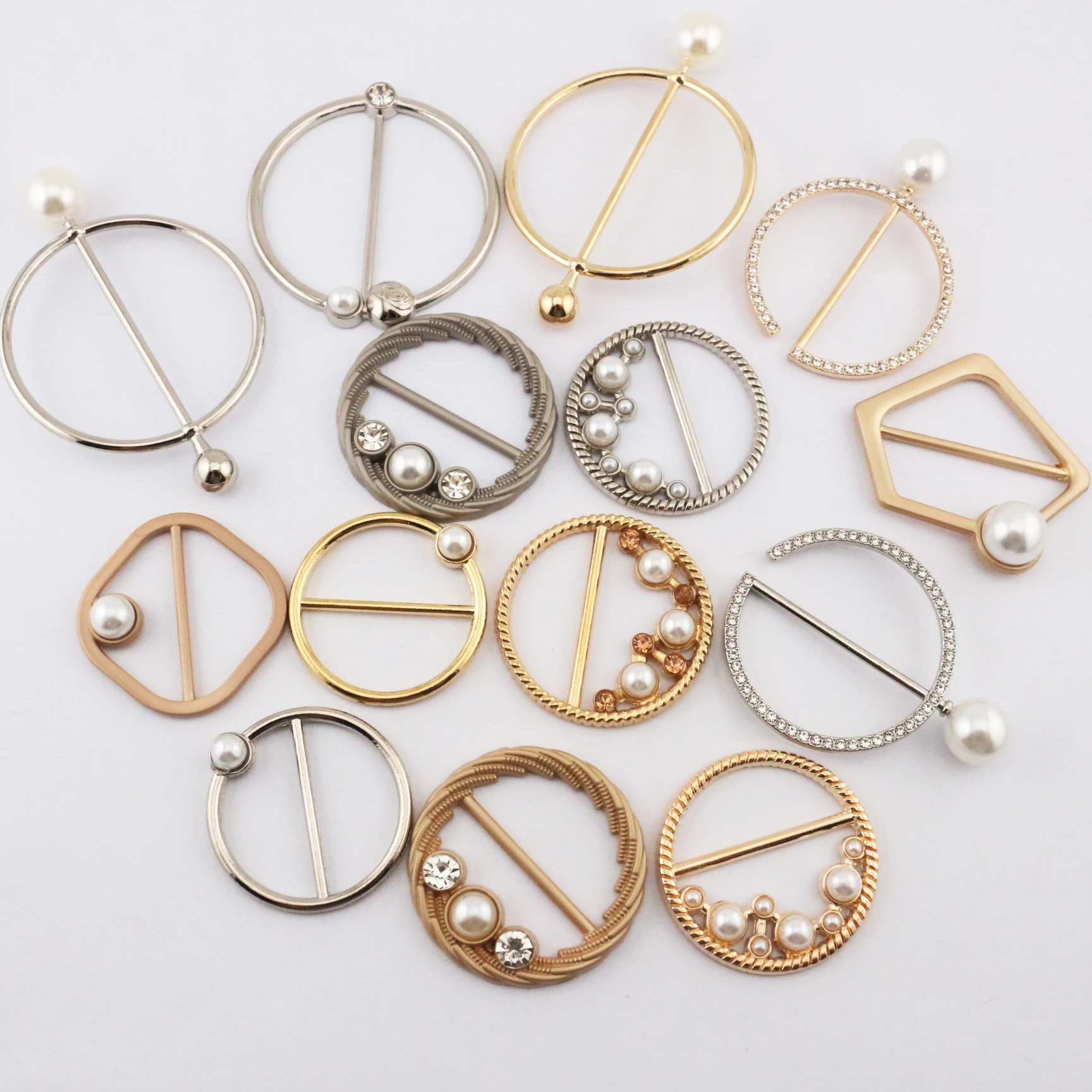 1 قطعة زر الخصر متابعة قميص تي شيرت اللؤلؤ دبابيس الأوشحة الكريستال زر DIY بها بنفسك للنساء فستان الملابس اكسسوارات الديكور #5