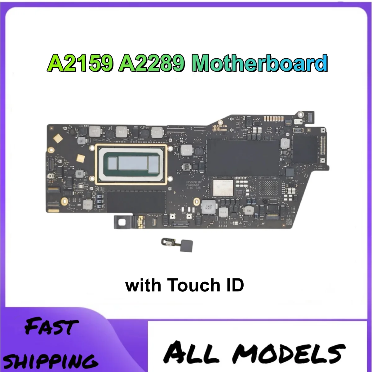 2019 2020Year A2159 Motherboard For MacBook Pro Retina 13'' A2289 Logic Board with Touch ID i5/i7 256GB 512GB