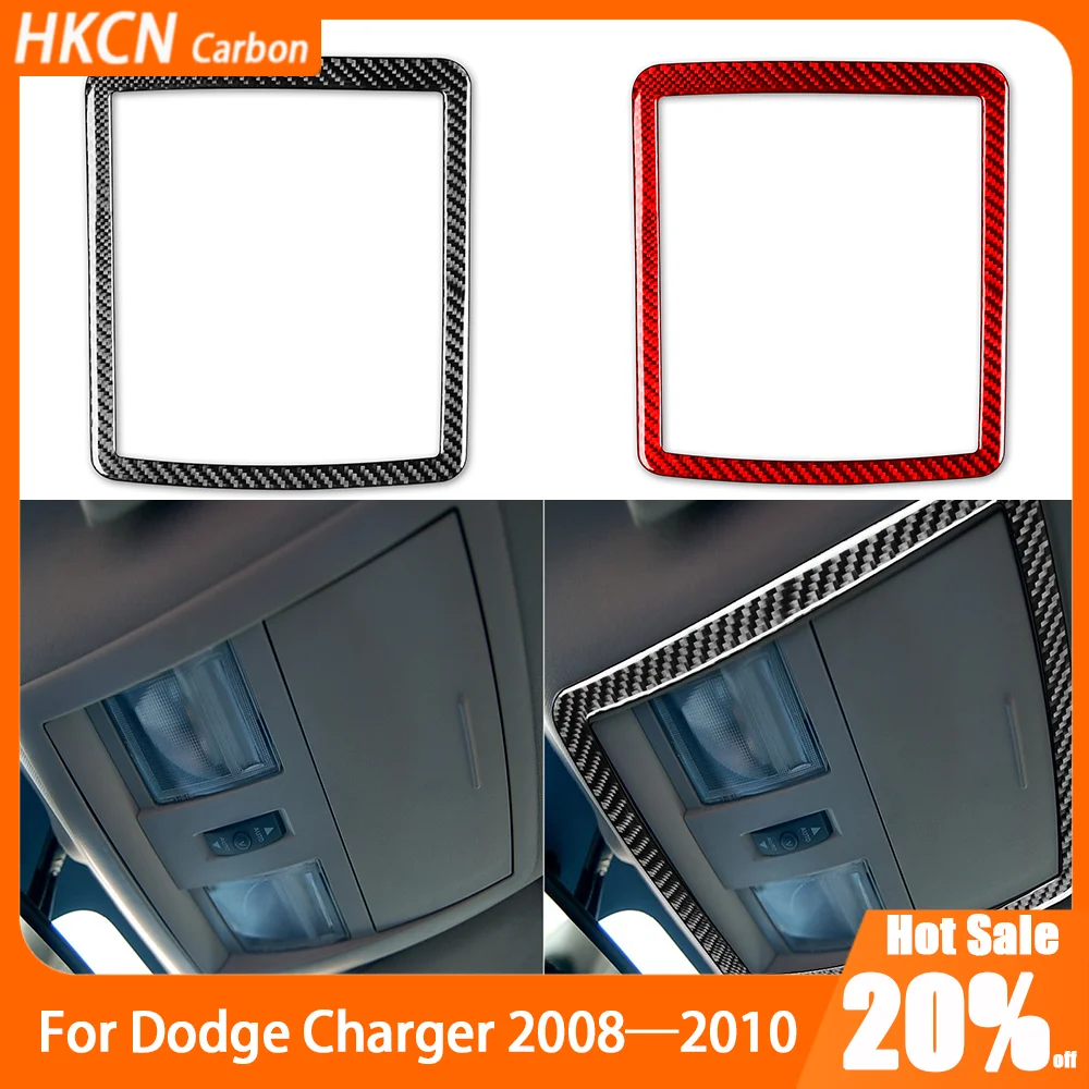 

Carbon Fiber Inner Roof Headlight Surround Panel Car Interior Accessory Cover Trim Modified Sticker For Dodge Charger 2008—2010