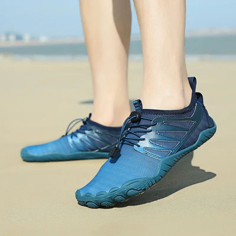 Men Breathable Summer Aqua Shoes Women Quick Dry Elastic Water Shoes  Anti-slip Sneakers for Outdoor Wading Fishing