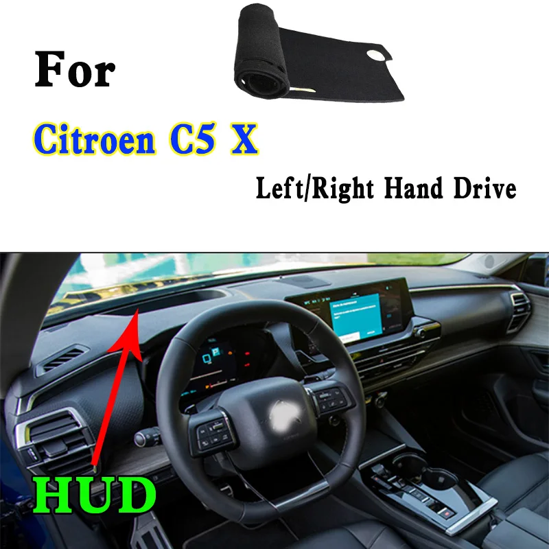 

For Citroen C5 X Car-Styling Dashmat Dashboard Cover Instrument Panel Insulation Sunscreen Protective Pad Ornaments