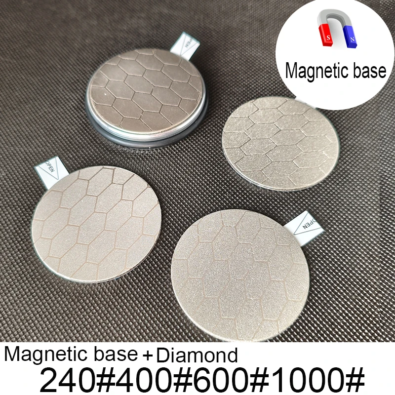 Zubehör Rollmesser Spitzer Schleifstein Diamant Küche Professionelles Messerschärfwerkzeug Magnetische Absaugung Rutschfest – Detail 9