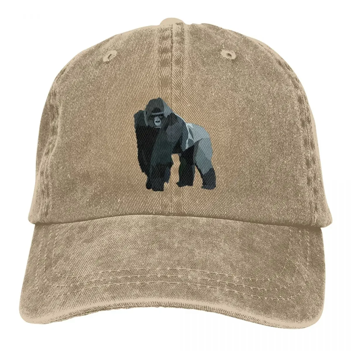 

Silverback Gorilla Baseball Cap Funny Animal Street Style Couple Women Washed Trucker Hat Breathable Kpop Baseball Caps Gift