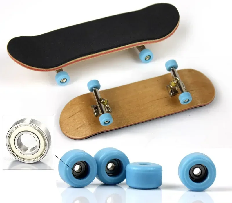 DIY Finger Skateboard Nickel Alloy Stents Bearing Wheel Fingerboard Professional Maple Wood Adult Novelty Item Child Toy